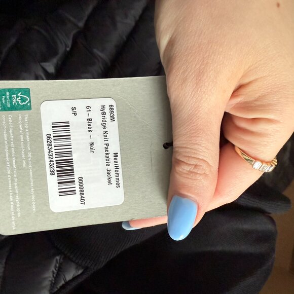 NWT Canada Goose Hybridge Knit Packable Jacket Black Down Quilted Sz Small - Picture 2 of 7